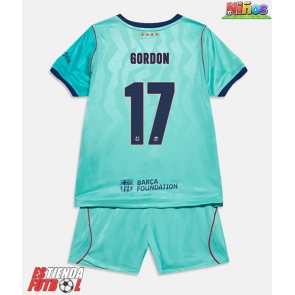 Barcelona Anthony Gordon #17 Tercera Equipación Niños 2026-27 Manga Corta (+ Pantalones cortos)